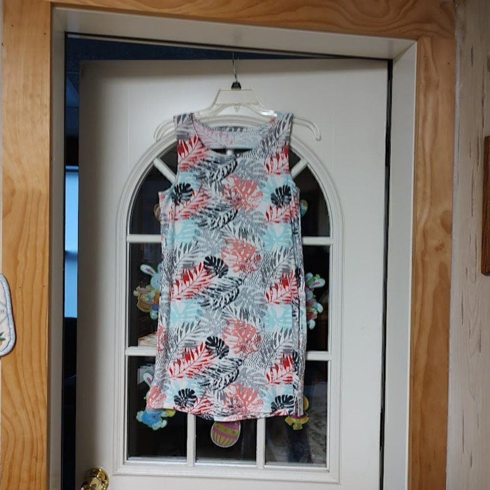 New Jessica Simpson Tropical Leaf Dress Size Girl's M
